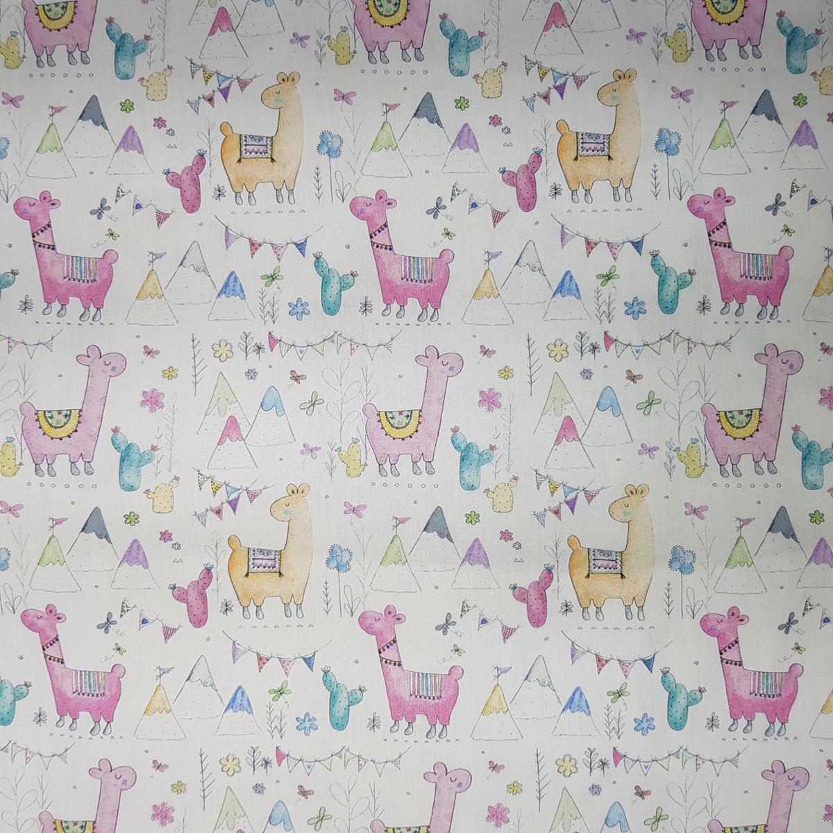 Llamas - Printed Cotton 