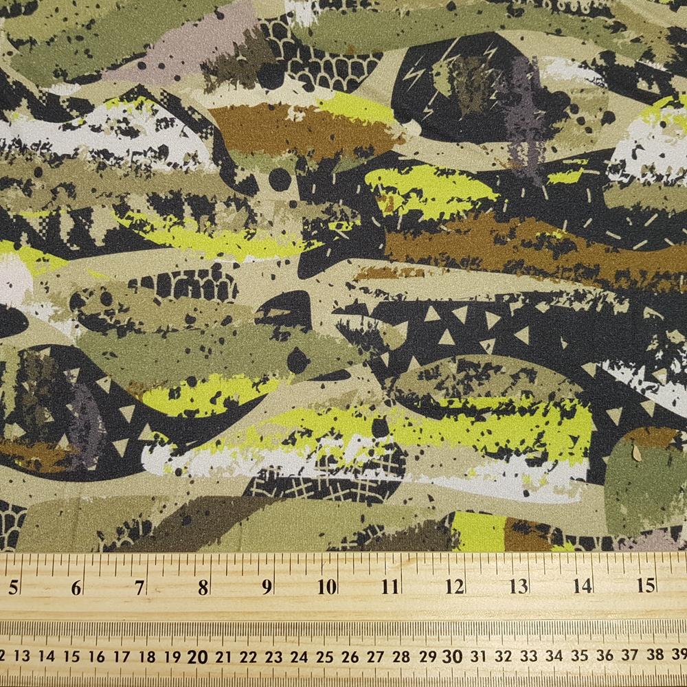 GOTS Certified - Sweatshirting - Digital Camouflage - Army