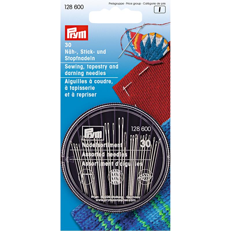 Hand Sewing/Tapestry/Darning Needles (30) in a Compact Dispenser