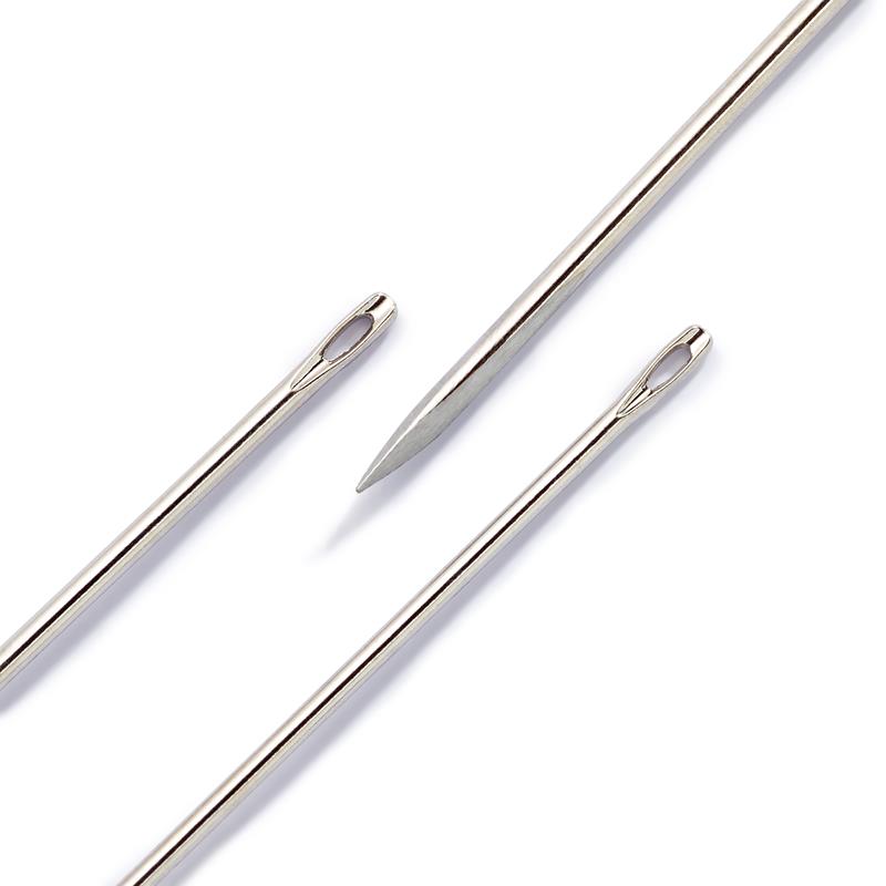 Leather Needles With Triang. Point No. 3-7 Silver Col Ass.