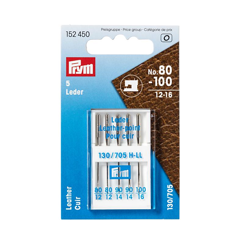 Sewing Machine Needles Sys. 130/705 Leather - Sizes 80-100 (12-16)