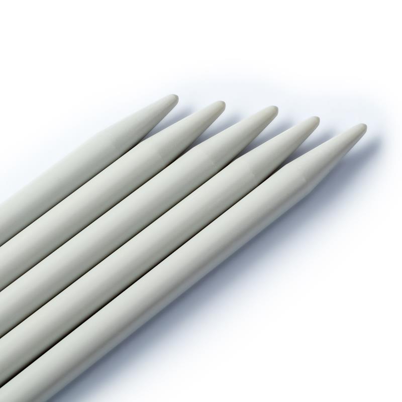 Double-Pointed & Glove Knitting Pins - 20cm - Plastic -  Grey 