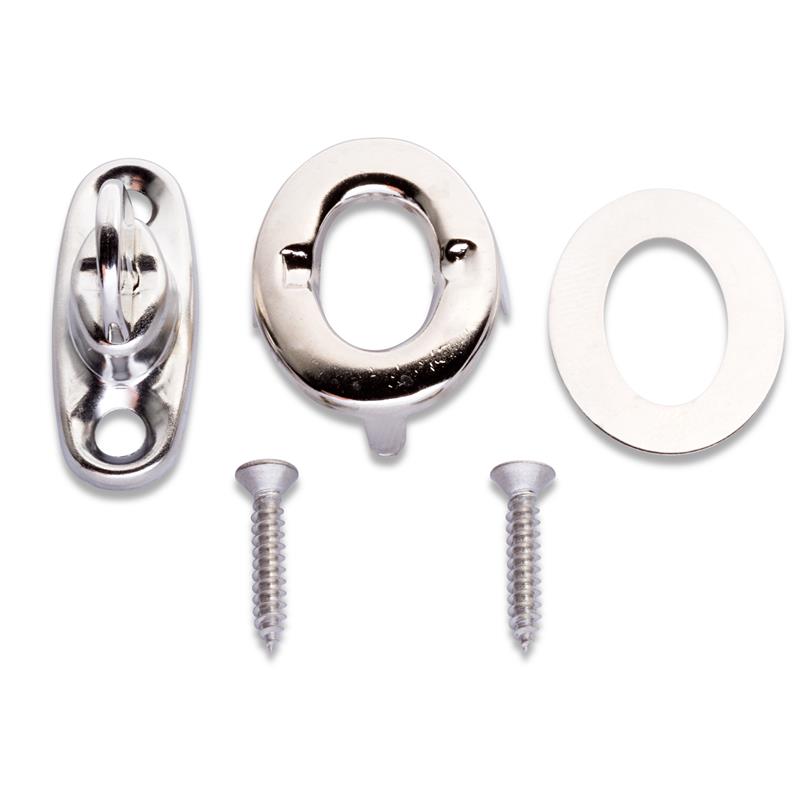 Turn Clasps With Screws Brass Silver Col 33mm