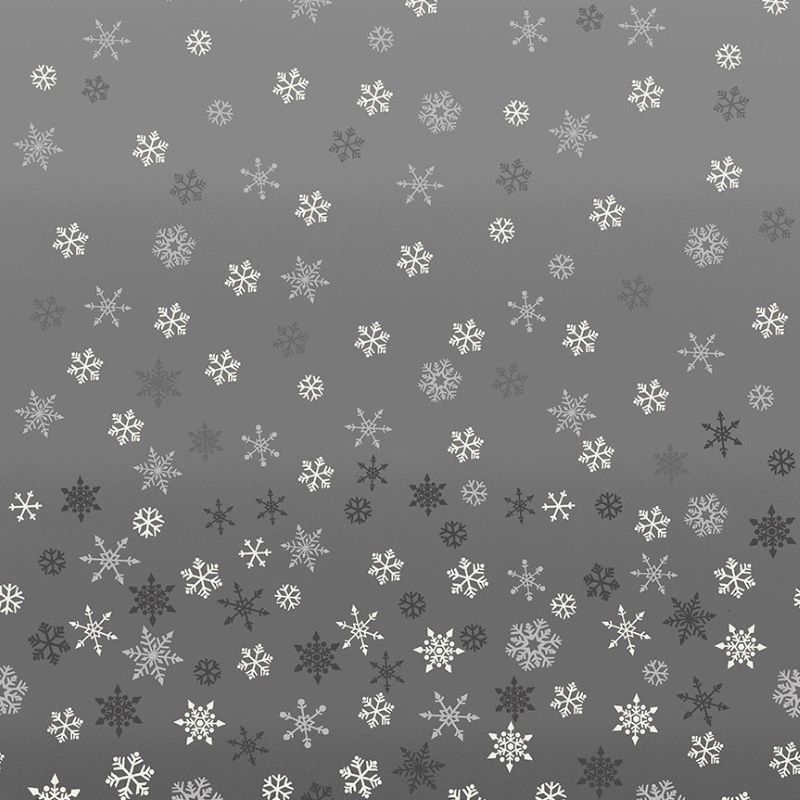 Scandi - Ombre Snowflake in Grey - Makower
