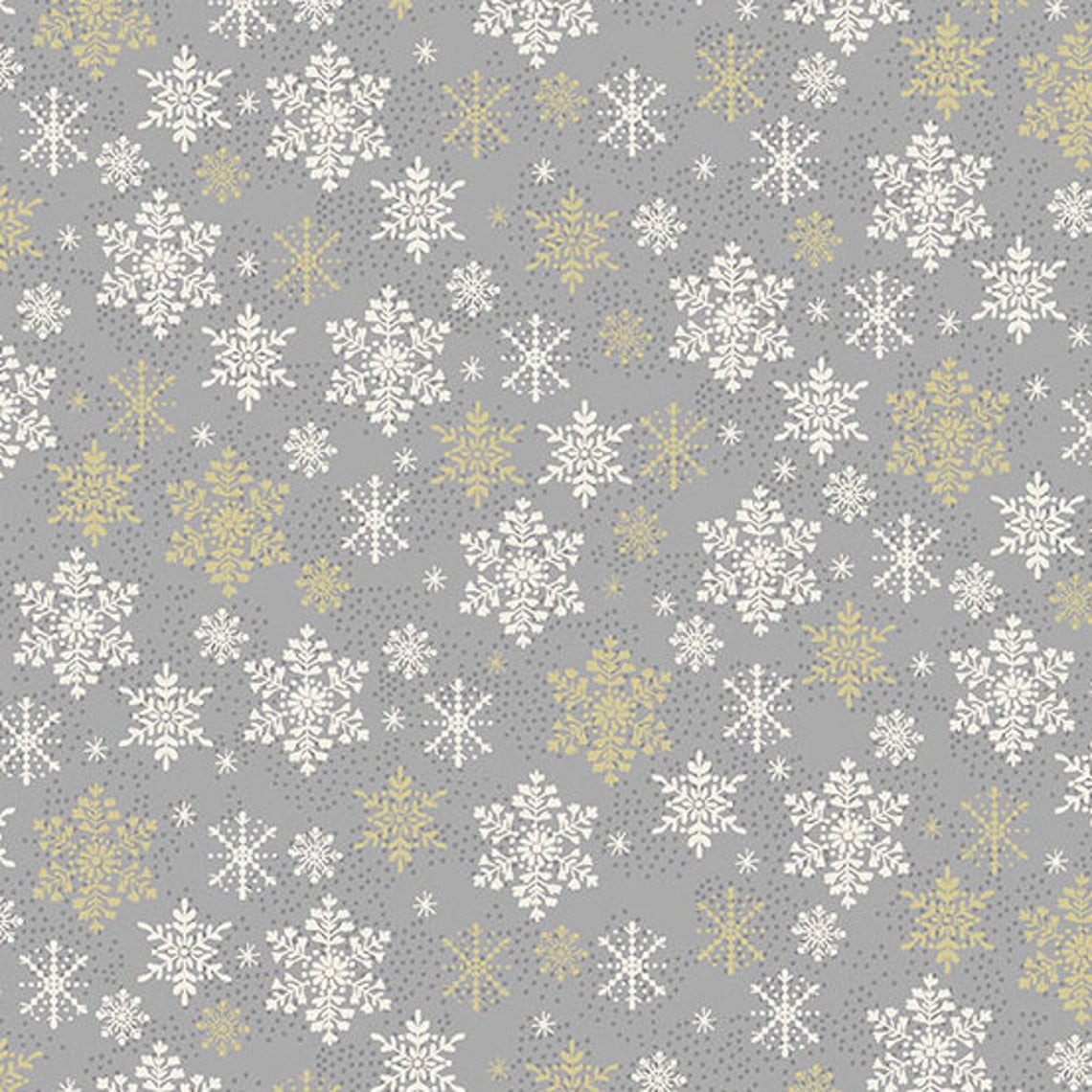 Scandi - Snowflake in Grey - Makower 