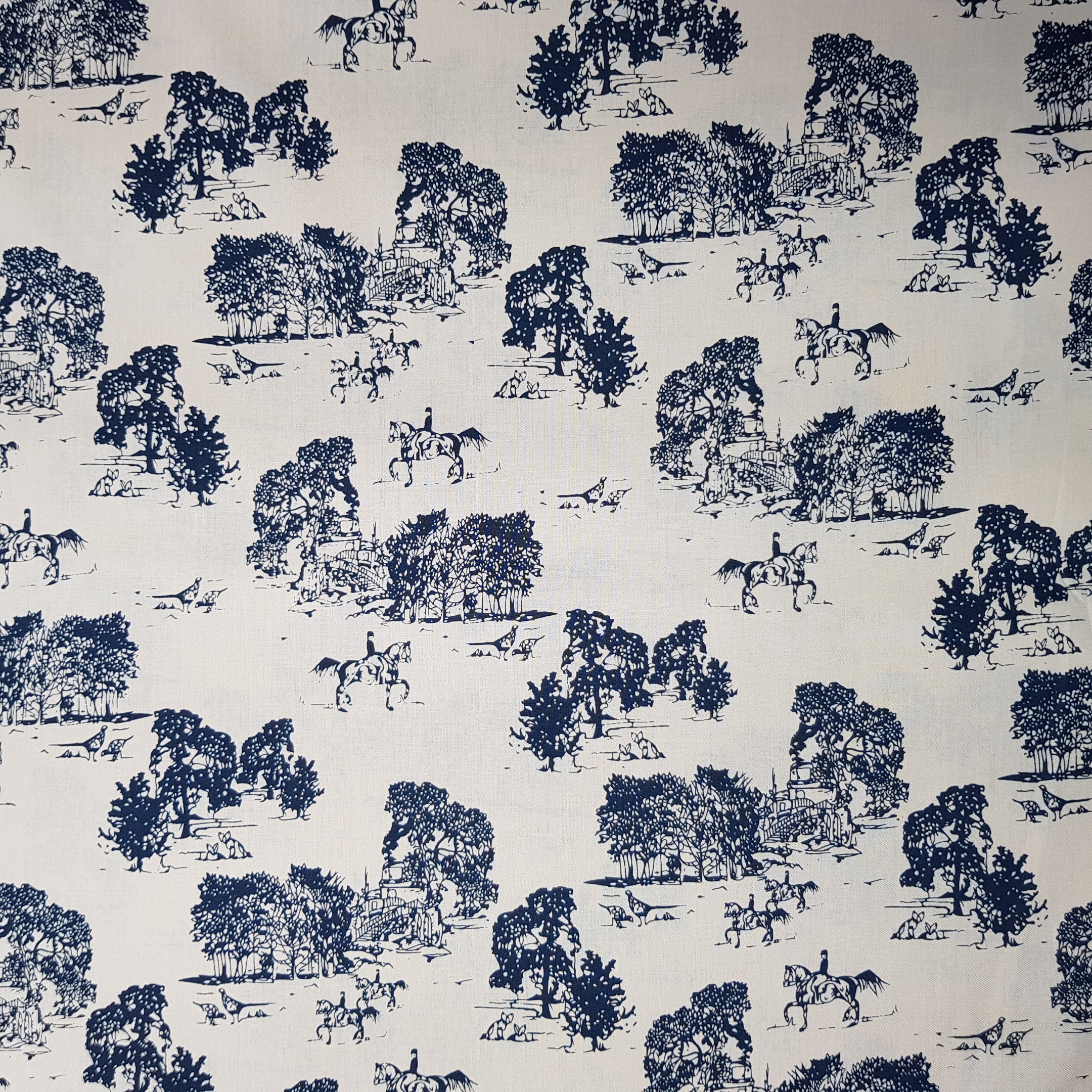 Horse Trotting - Printed Cotton
