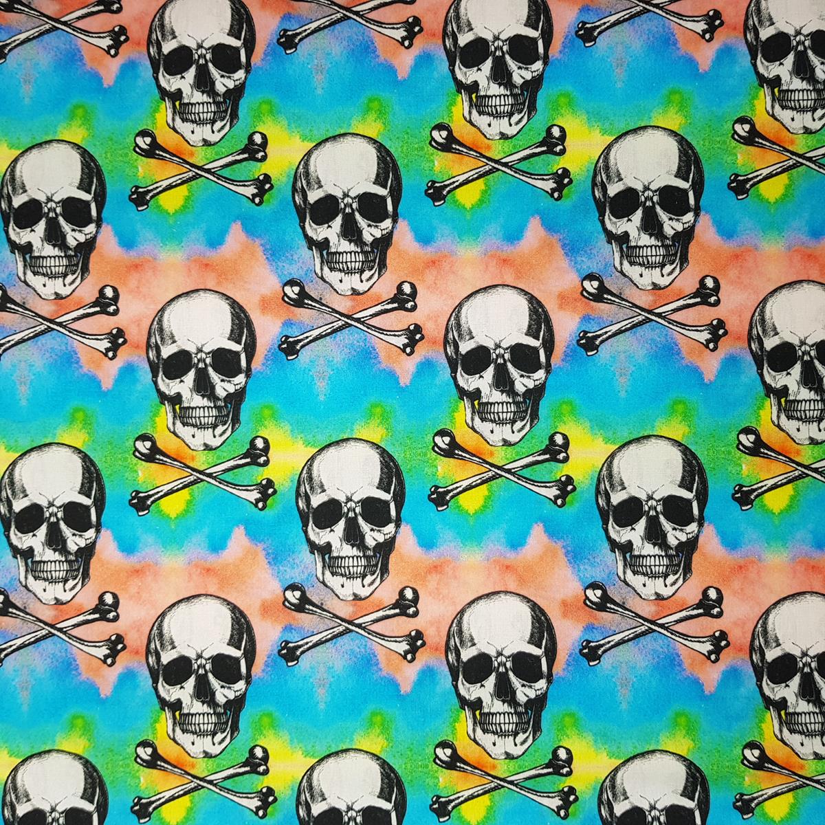 Halloween - Little Jonny Skull & Crossbones - Printed Cotton