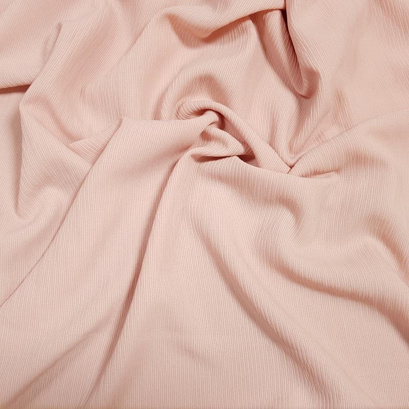 Peach - Polyester Crepe