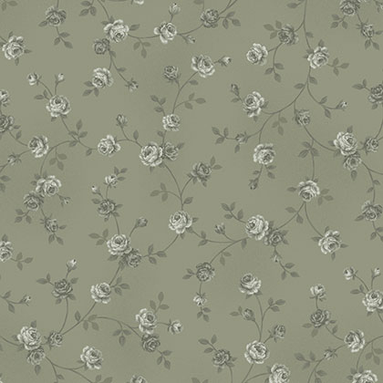 Craft Cotton - Ellie-Roses - MS19-54StoneGreen 