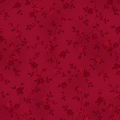 Craft Cotton - Ellie-Roses - MS19-54Red 