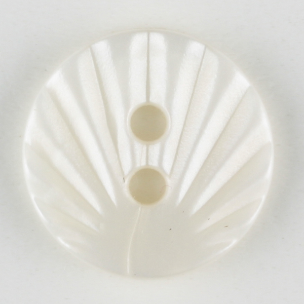 Fan Design Round Plastic 2 Hole Fashion Button