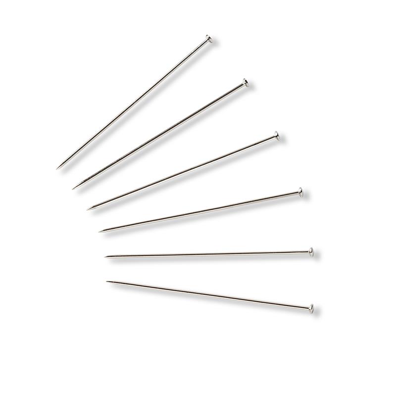 Straight Pins 0.60 X 30mm Silver Col Ball Point