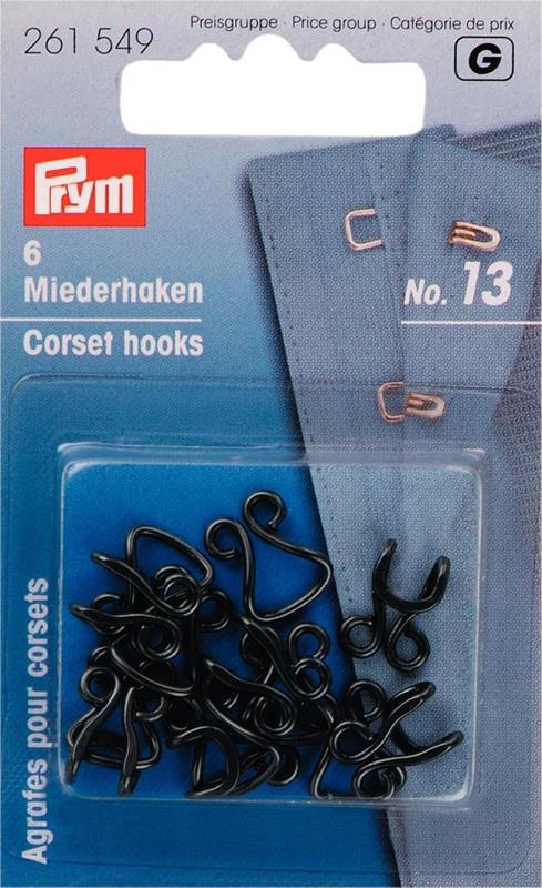 Corset Hooks And Eyes Brass Size 13