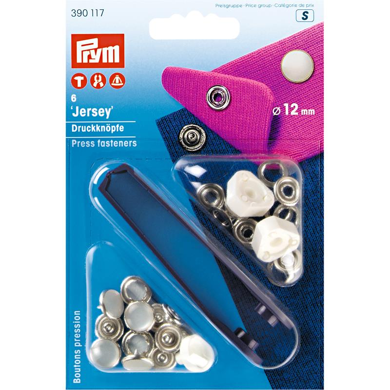 Non-Sew Press Fasteners for Lighter Fabrics Pearl Cap 12mm - 390117