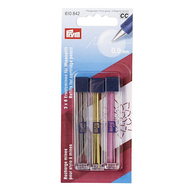 Refills For Cartridge Pencil Yellow/Black/Pink