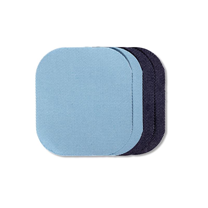 Samuel Taylors - Iron-On Denim Patches 8 X 9 cm Light Blue/Dark Blue