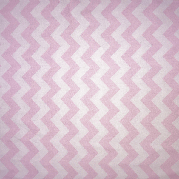 Cotton Poplin - Pink Chevrons
