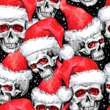 Skulls in Santa Hats - John Louden