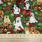 Festive Dogs - Printed Cotton
