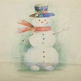 Canvas Panel - Snowman