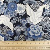 Japanese Floral Metallic Craft Cotton