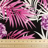 Floral Pattern Viscose/Linen Mix