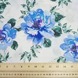 Flowers - Blue - Chiffon Print