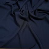 Navy - Polyester Crepe