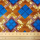 African Style Waxed Print Cotton - Sample