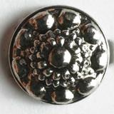 Shield Style Round Metalled Plastic Shank Fashion Button