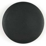 Smooth Leather Look Round Plastic Shank Fashion Button