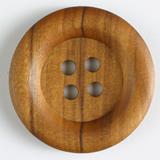 Round Wood 4 Hole Fashion Button