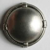 Domed Decorative Edge Round Full Metal Shank Fashion Button