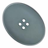 Thumb-Shaped Oval Plastic 4 Hole Fashion Button