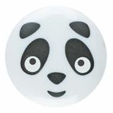 Panda Face Motif Round Plastic Shank Novelty Button