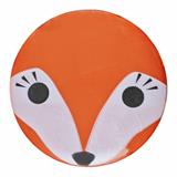 Fox Face Motif Round Plastic Shank Novelty Button