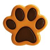 2-Tone Paw Shaped Plastic Shank Novelty Button