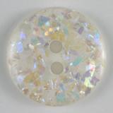 Glitter Sparkle Round Plastic 2 Hole Fashion Button