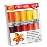 Gutermann Rayon 40 Set 10 x 200m Yellows/Reds