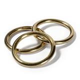 Hollow Brass Rings Gold Coloured