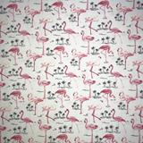 Cotton Poplin - Flamingos - Sample